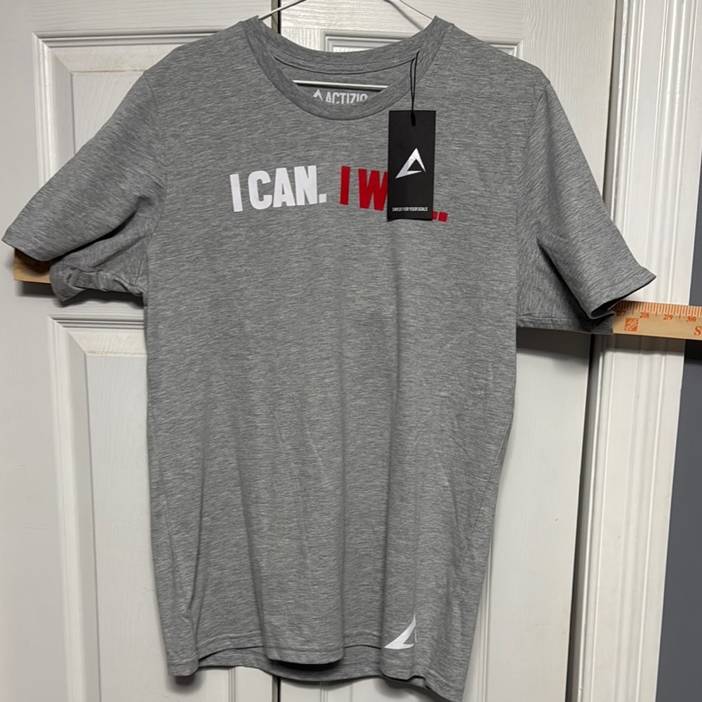 Gray Actizio Men's T-Shirt